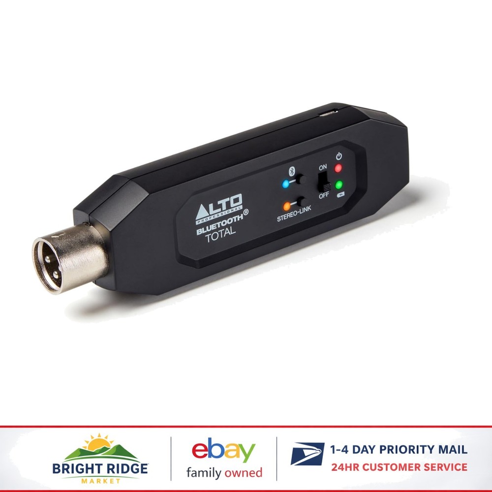 Wireless Bluetooth Receiver for Mixing Desk with 100 Ft Range and 6 Hr Battery