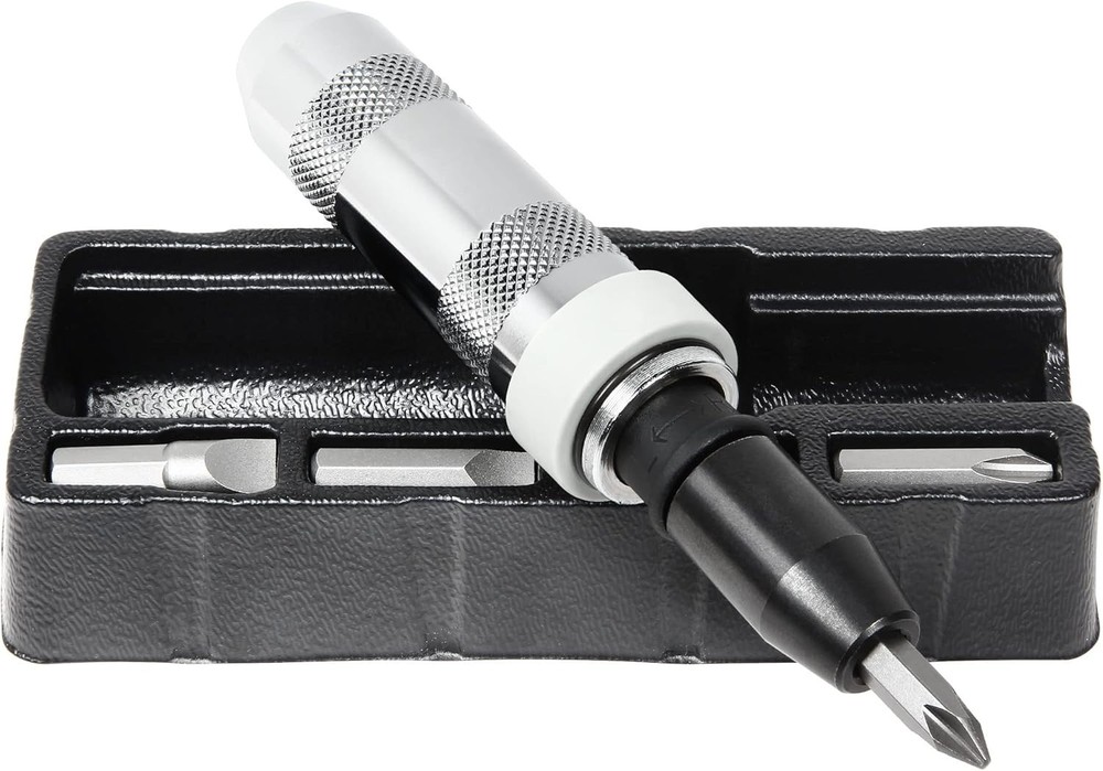 Durable 1/2" Impact Driver Kit with Phillips & Slotted Bits for Rusted Screws