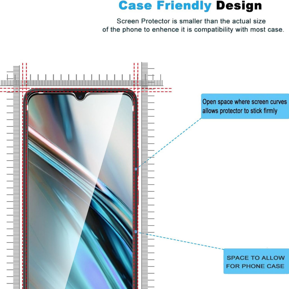 For BLU View 5 ( B160V ) 2 Pack - Tempered Glass Screen Protector, Anti Scratch