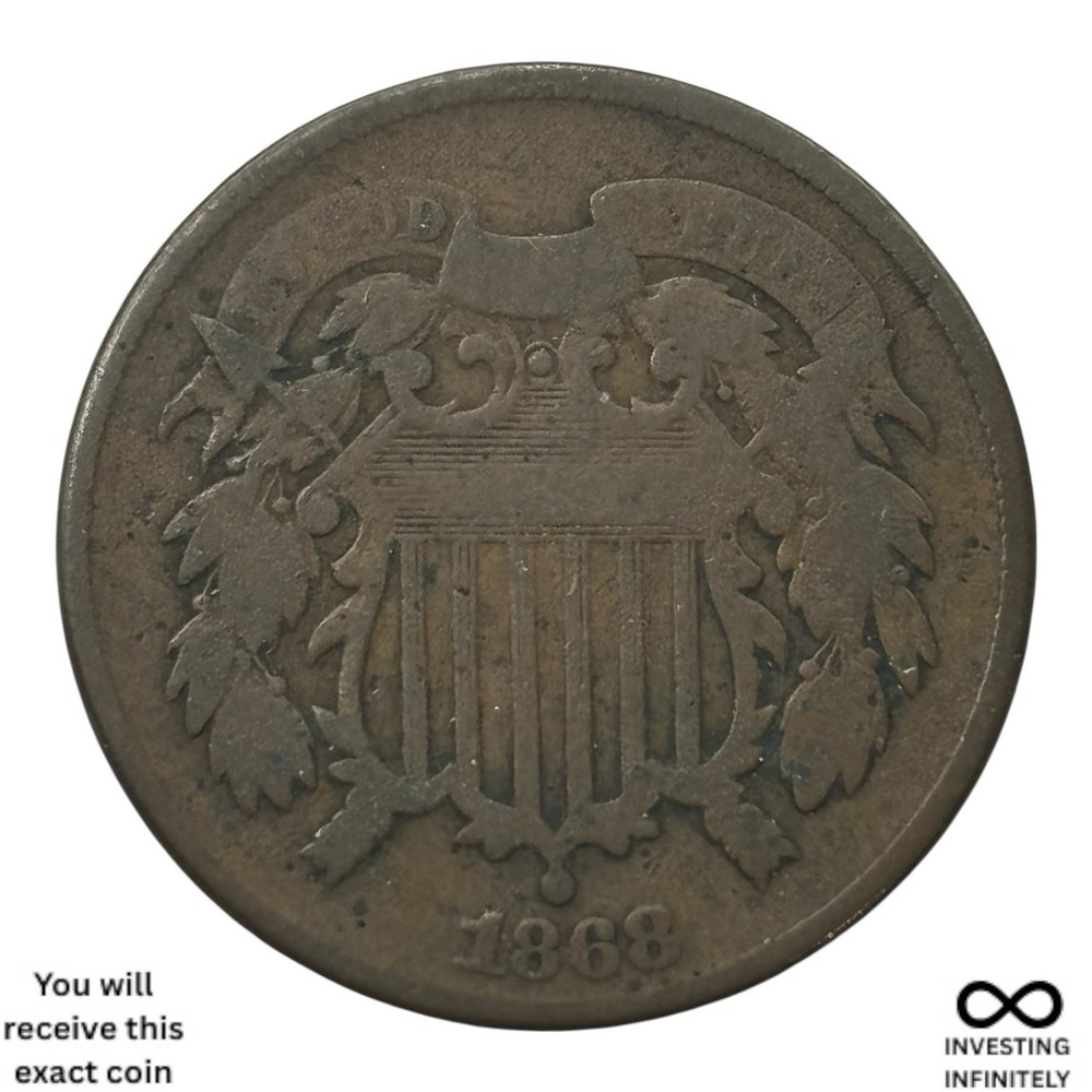 1868 2 Cent Piece X-901