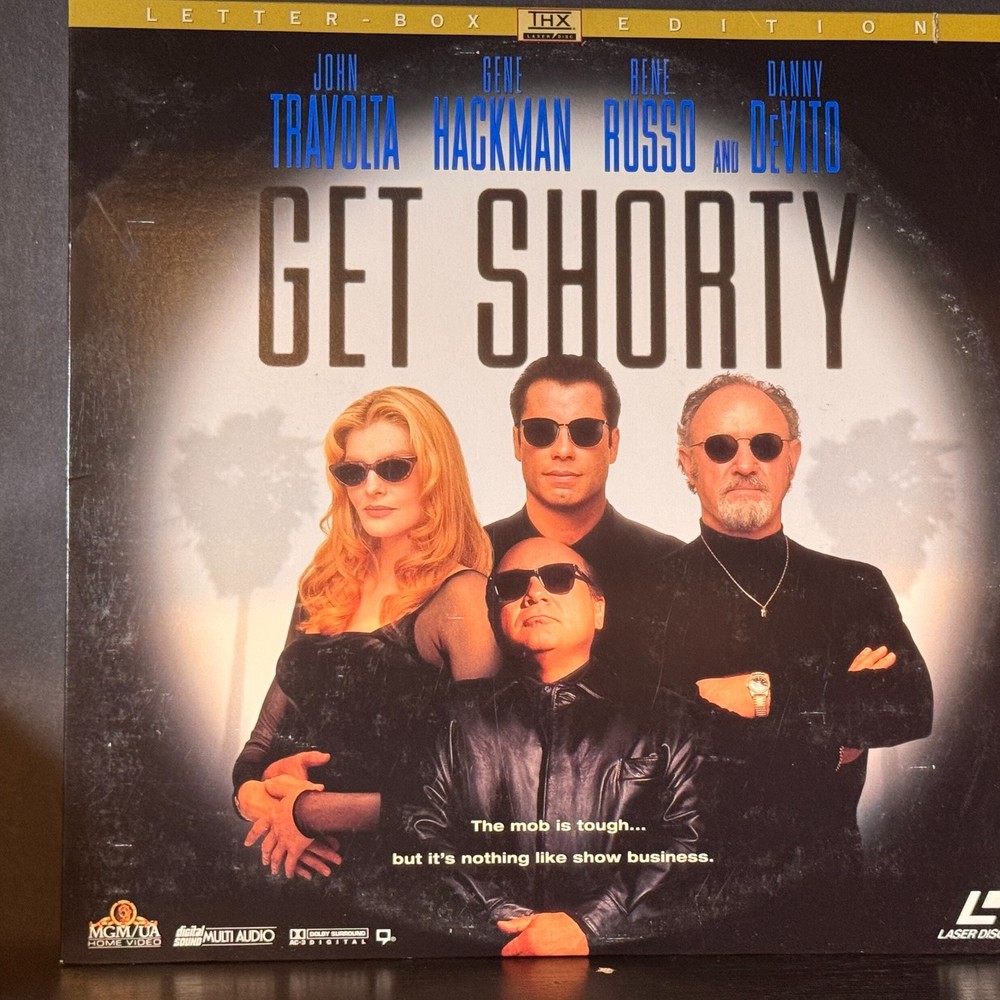 Get Shorty Letterbox Laserdisc Travolta Hackman DeVito