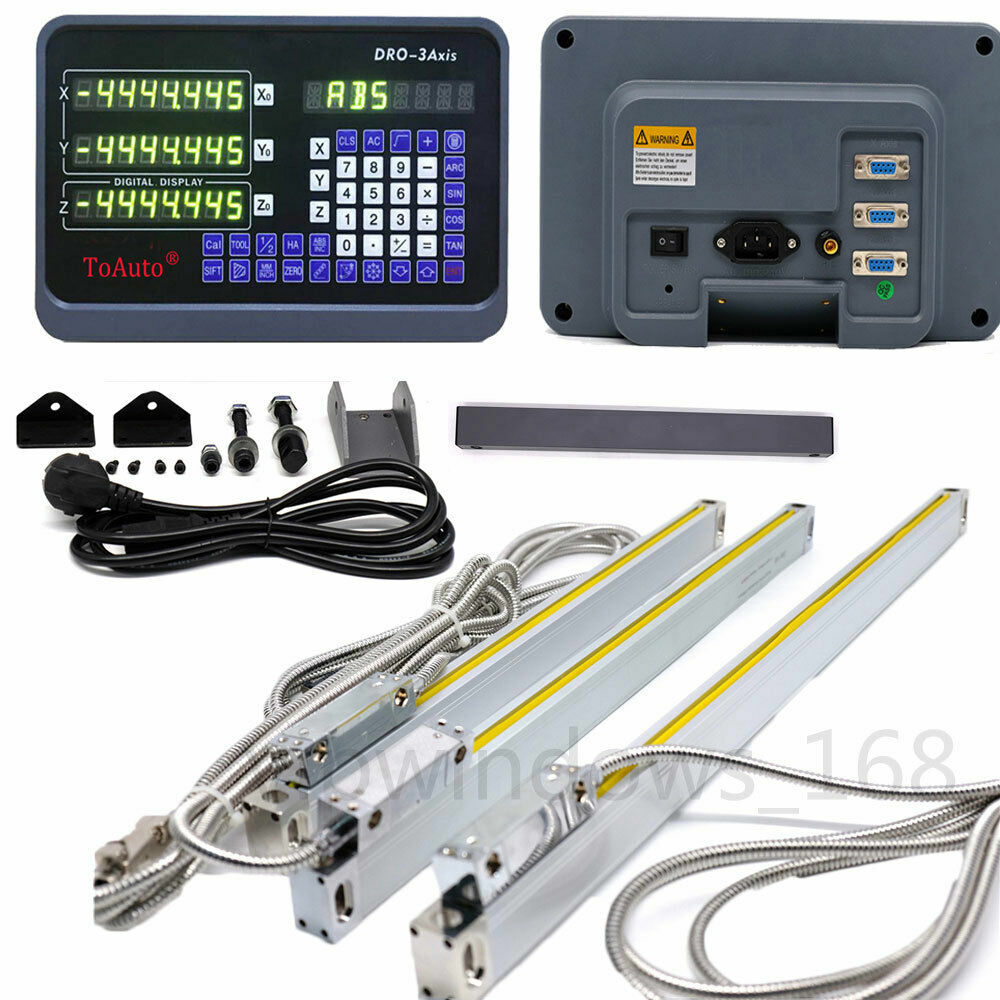 2/3/4/5Axis Digital Readout DRO TTL 5um Glass Linear Scale Encoder CNC Mill Lath
