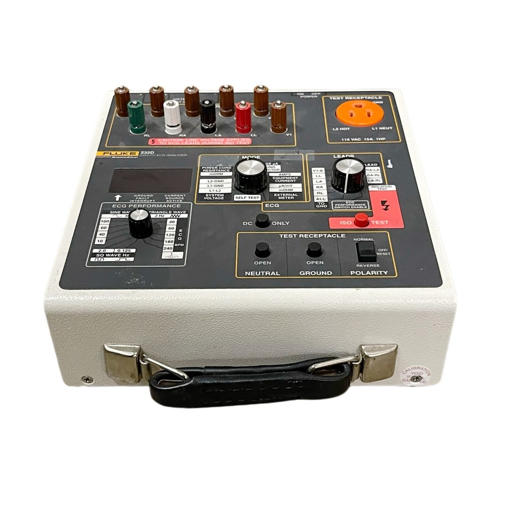 Fluke Biomedical REF 232D Electrical Safety / ECG Analyzer Untested As Is