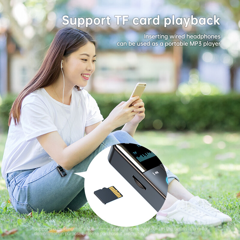 Bluetooth 5.4 Transmitter Receiver 2-in-1 Wireless Audio 3.5mm Jack Aux Adapter