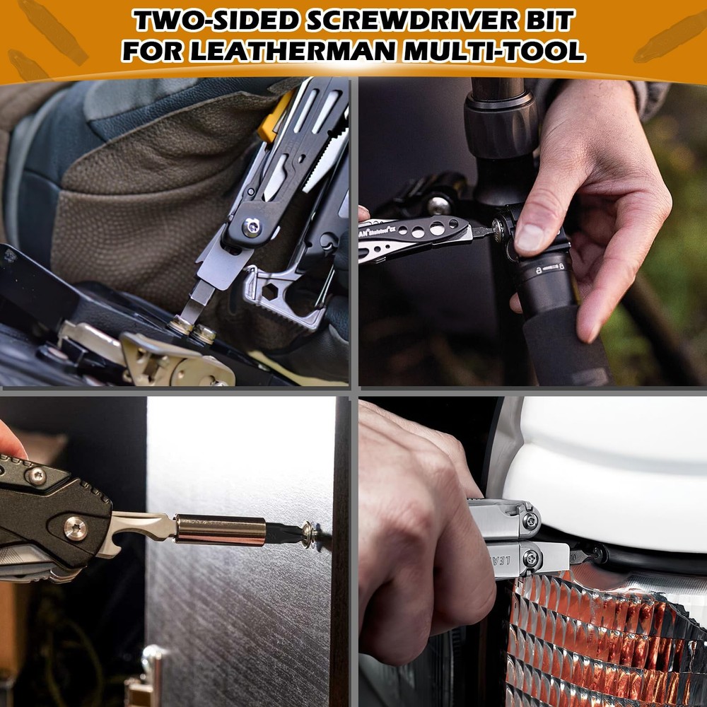 6Pack DoubleSided Screwdriver Bits Compatible with Leatherman MultiTools – #1...