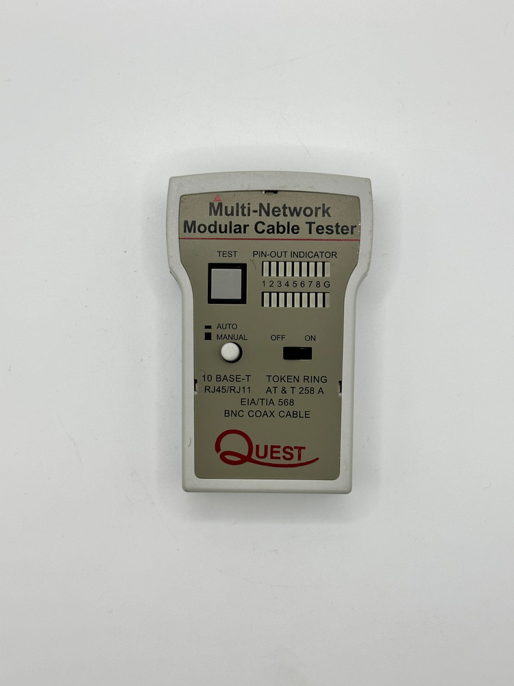 Quest Lan TTE-9000 Multi-Network Modular Cable Tester w/ Remote Terminator