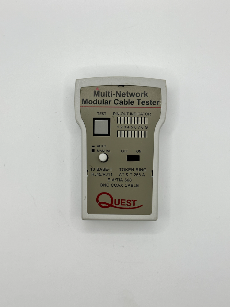 Quest Lan TTE-9000 Multi-Network Modular Cable Tester w/ Remote Terminator