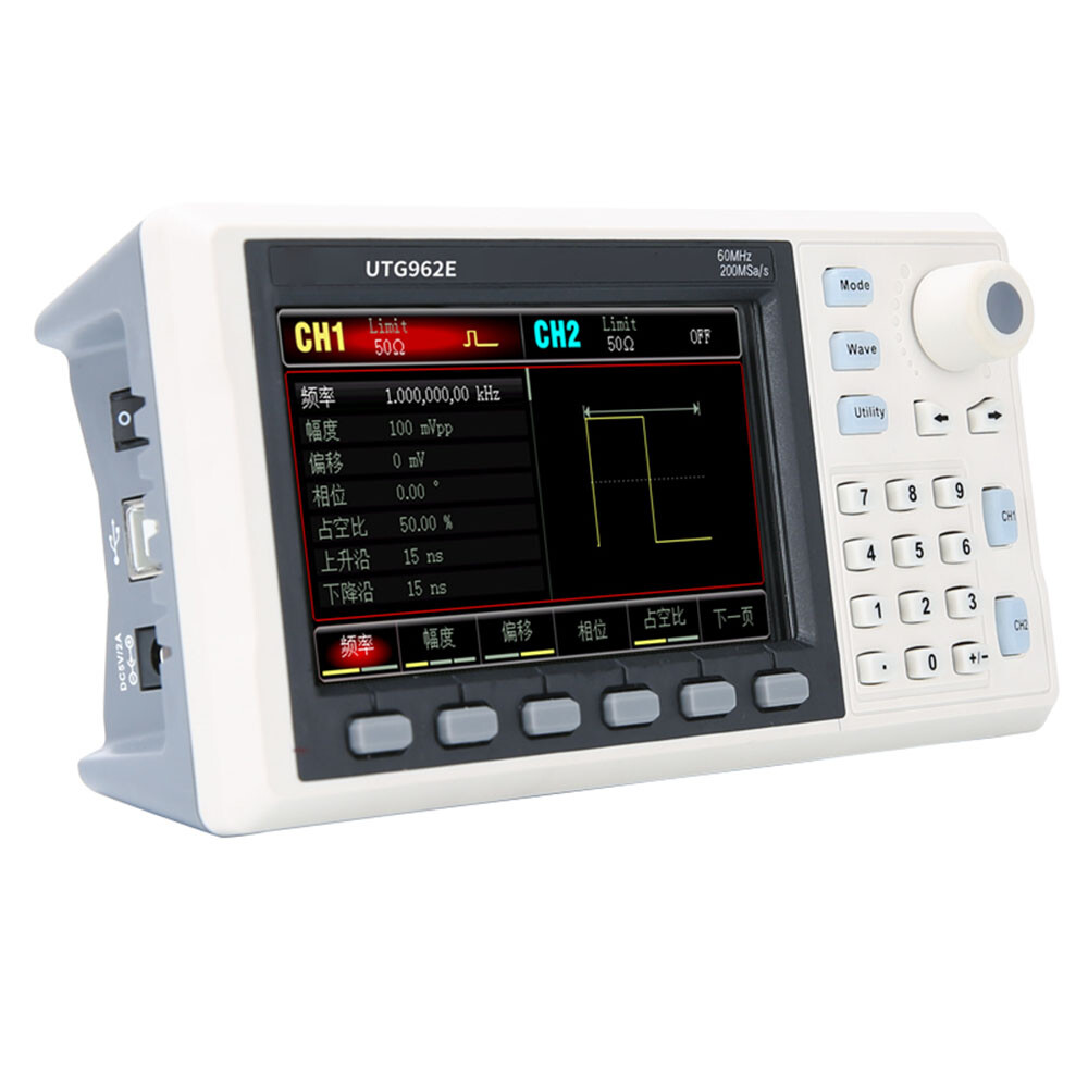 Function Waveform Generator For UTG962E 2CH 30/60MHz Signal Source Frequency