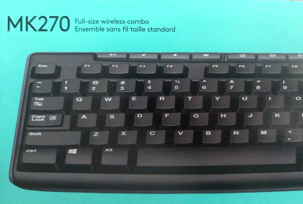 NEW Logitech MK270 Wireless Keyboard and Mouse Combo - Black (920-008813)
