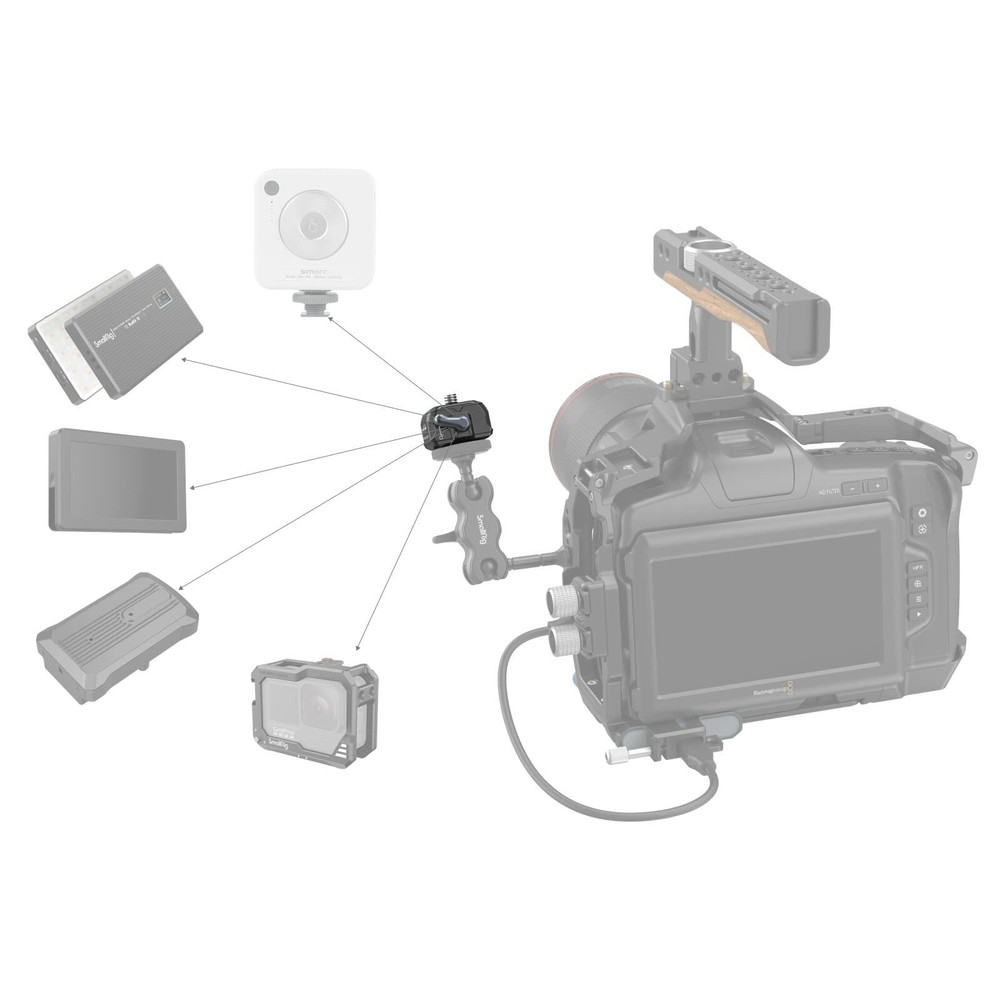 SmallRig Drop-in HawkLock Universal mini Quick Release Clamp and Plate-3513B