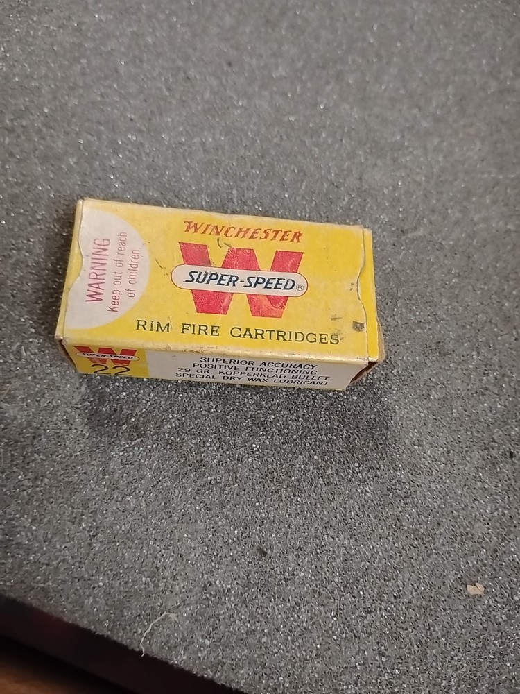 Winchester Super Speed 22 Short Empty Box