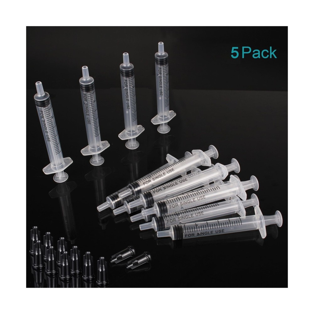 3ml Plastic Syringe Without Needle for Liquid - Measuring Syringes with Caps ...
