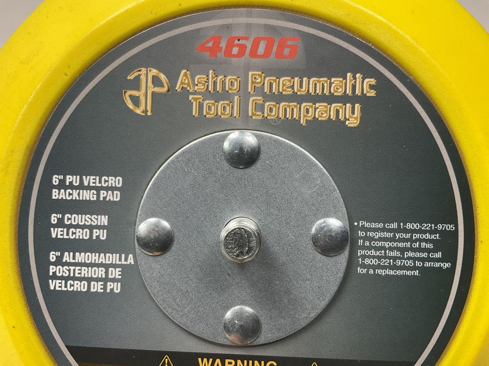 Astro Pneumatic 4606 6? Polyurethane Hook & Loop Polishing Buffing Pad Bonnet