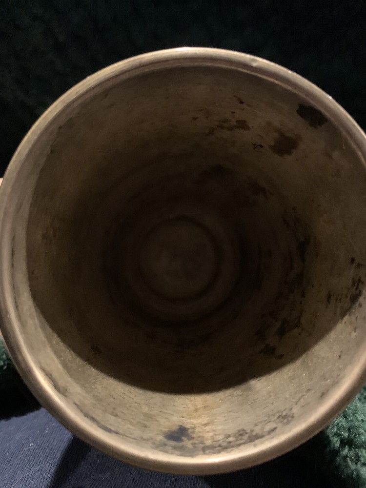 Dated 1902. German Silver Etch Engraved Trophy Goblet.