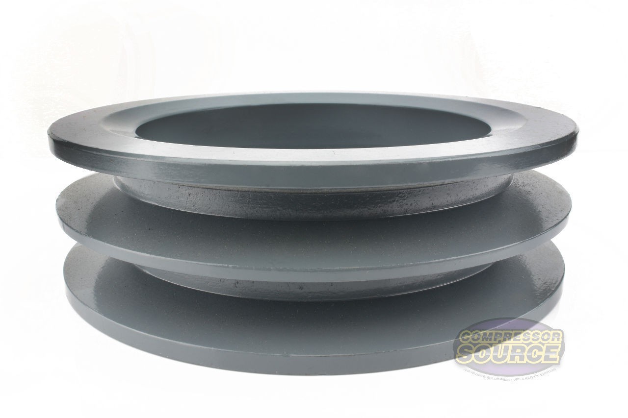 Cast Iron 6" Dual Groove Belt B Section 5L Pulley with 1 Inch Sheave Bushing