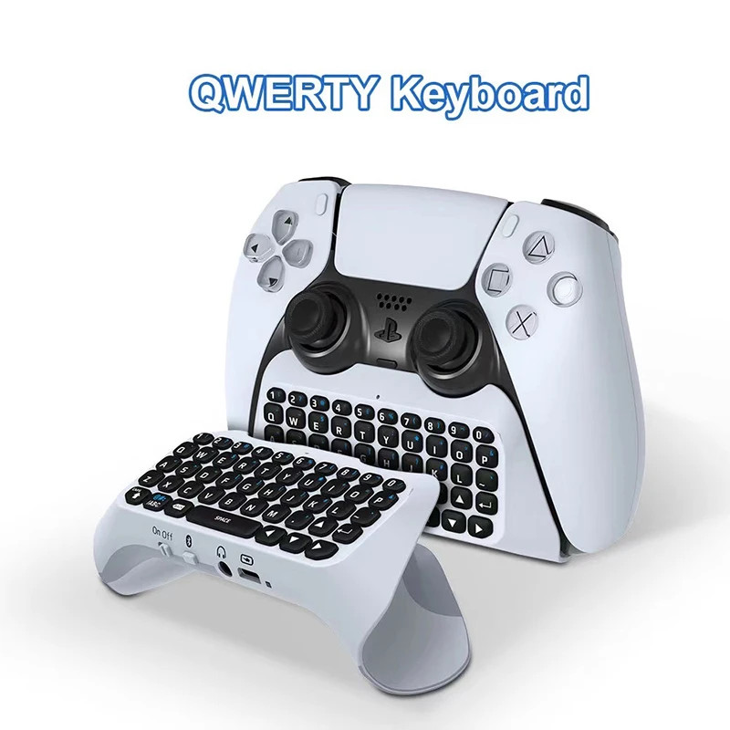 Wireless Keyboard for PS5 Controller Handle Bluetooth External Keyboard for Play