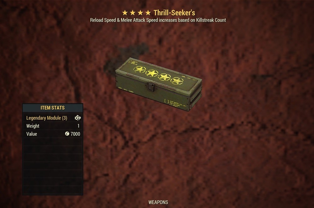 (Xbox) NEW Thrill-Seeker’s Legendary Mod