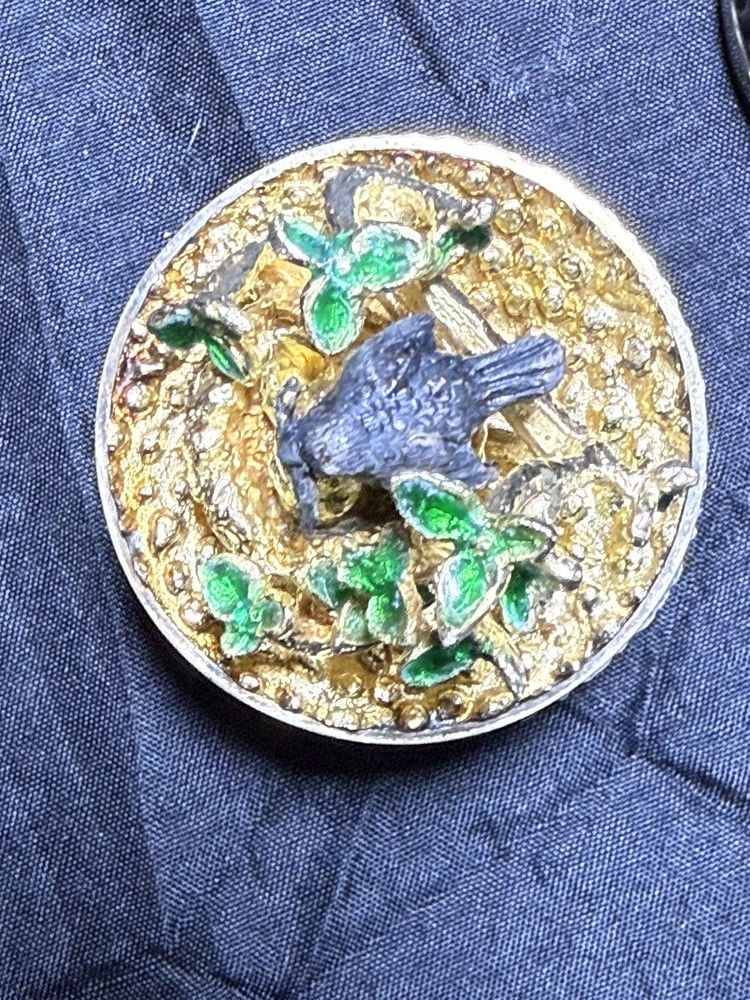 Stuart Devlin Limited Edition Silver Gilt Bird Egg Trinket Box #169