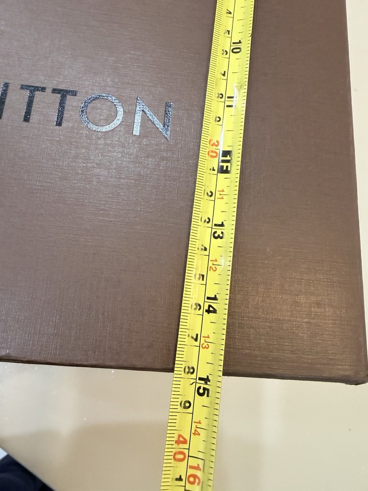 Louis Vuitton Large Gift Box Authentic LV Brown Rigid Storage Presentation Box