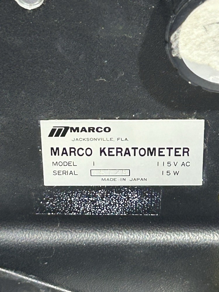 Marco Keratometer Model 1 Optical Optometry Laboratory Ophthalmometer TESTED