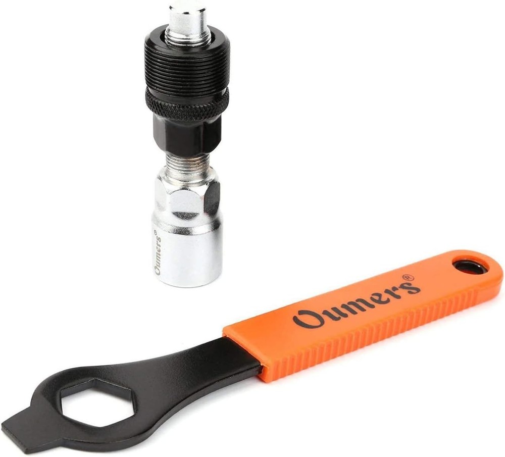 Durable Bike Crank Extractor Tool Kit with Adjustable Spanner for Easy Repairs