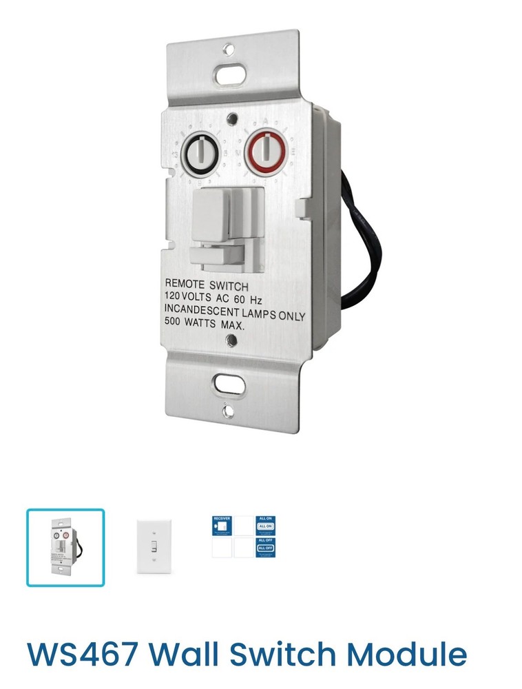 x10 wall switch module