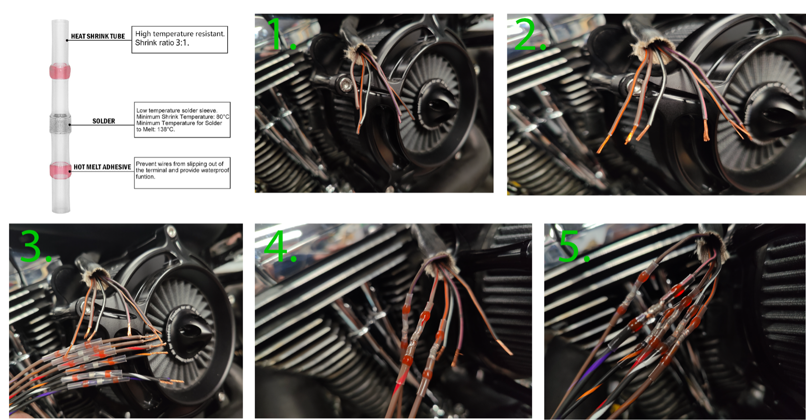 HARLEY DAVIDSON PRE-WIRED THROTTLE BODY 6 PIN CONTROL ACTUATOR CONNECTOR PLUG
