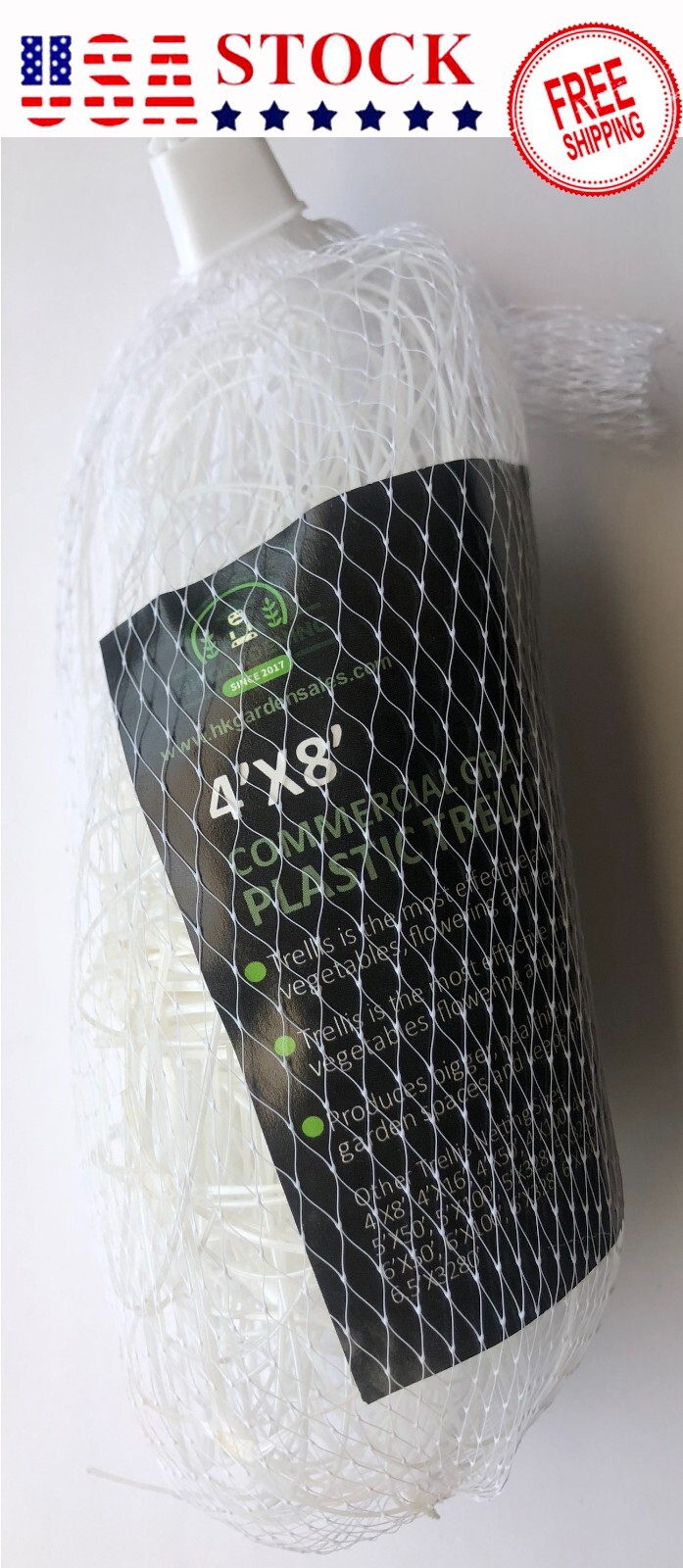 2pks Plant Trellis 4'x8' Netting for Climbing Plants Outdoor Heavy-Duty Growing