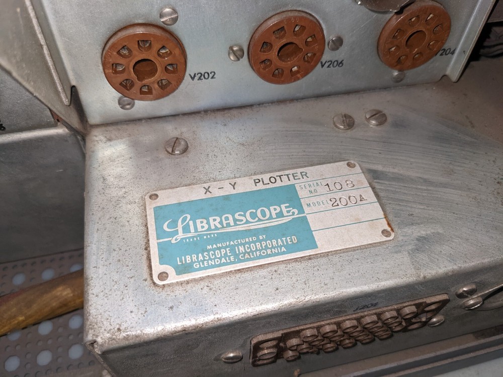 Vintage LIBRASCOPE X-Y Plotter Model 200A [WHSE]