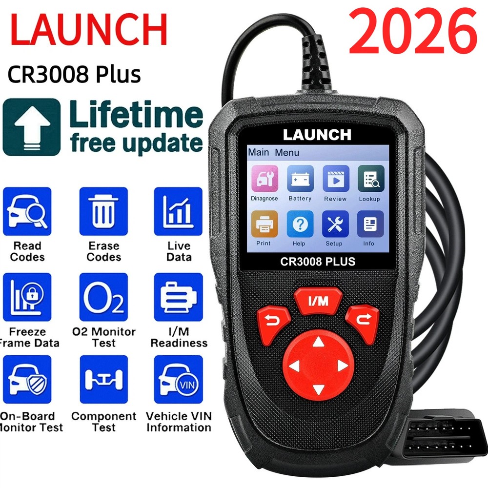 LAUNCH CR3008+ FULL OBD2 Scanner Reader Car Diagnostic Tool Check Engine Fault