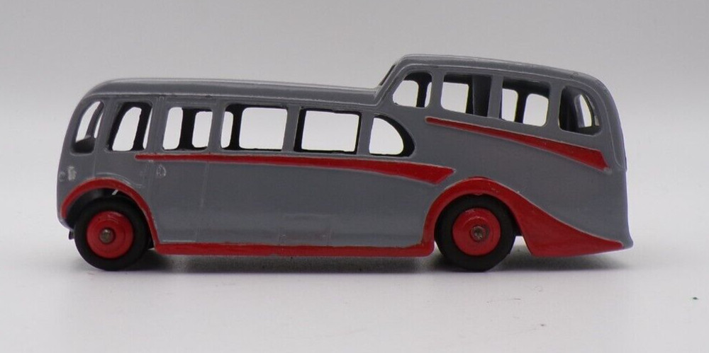 DINKY OBSERVATION COACH GREY/RED REPAINTED GOOD UNBOXED.