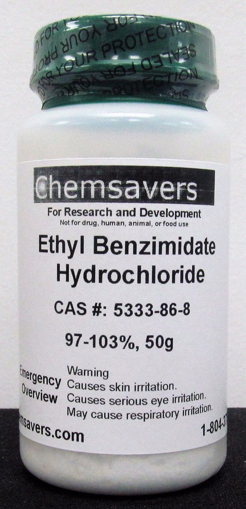 Ethyl Benzimidate Hydrochloride, 97-103%, 50g