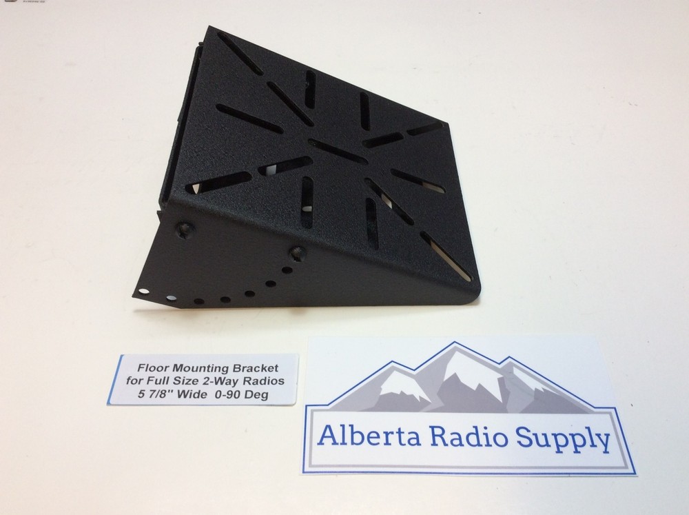 2-Way Radio Floor Mounting Bracket - Large size Universal Hole Pattern