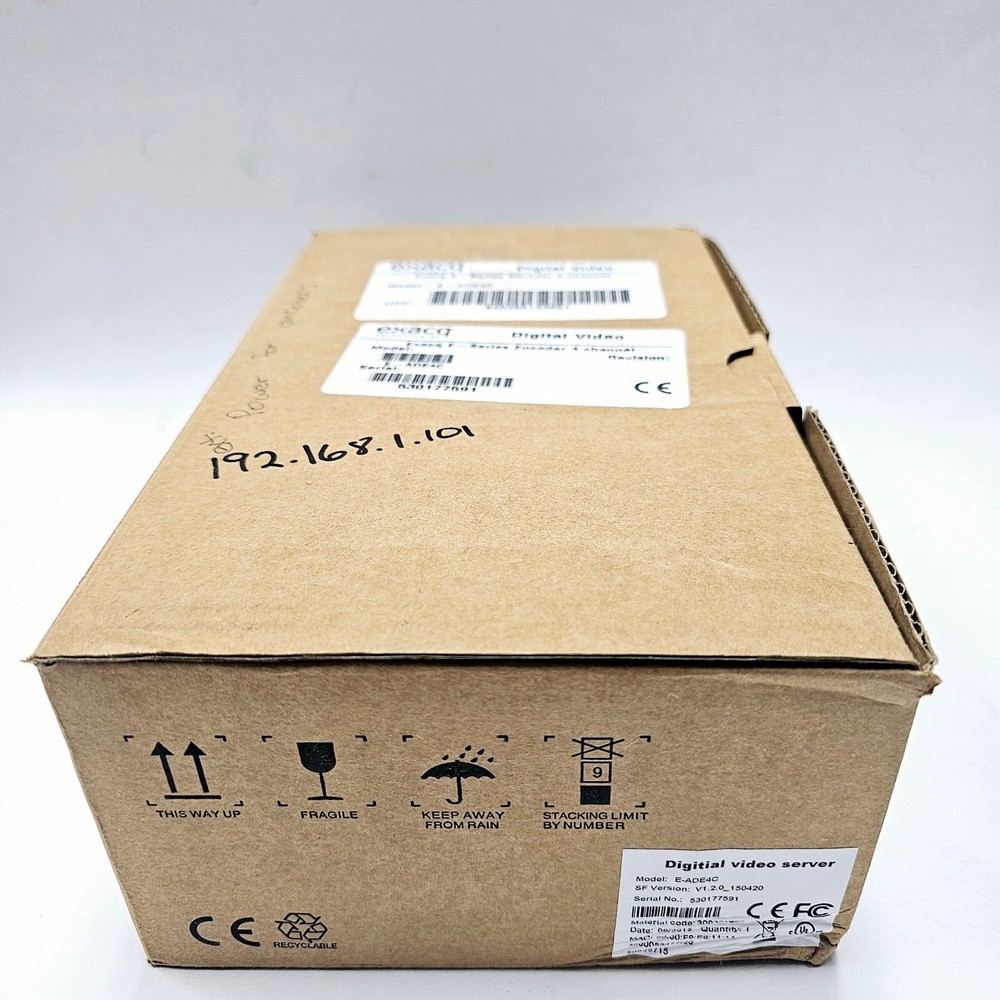 ExacqVision  E-ADE4C   4 Channel Analog Encoder USED