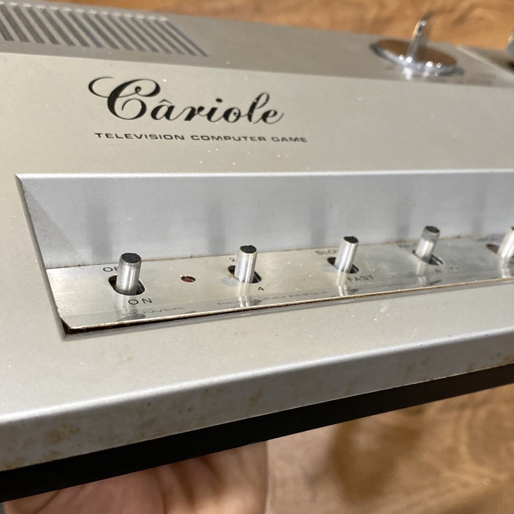 Cariole 6600 Television Computer Console Game System & Adapter Vintage Untested