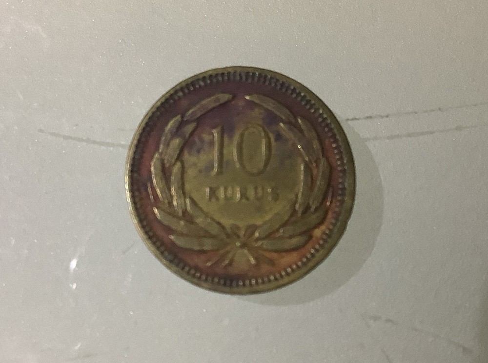 Turkey Turkiye 10 Kurus 1951 Circulated