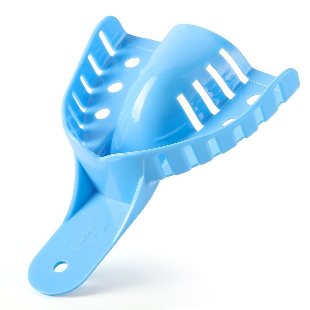 Dental Impression Trays Perforated Plastic Autoclavable Upper/Lower 12Pcs/Pack