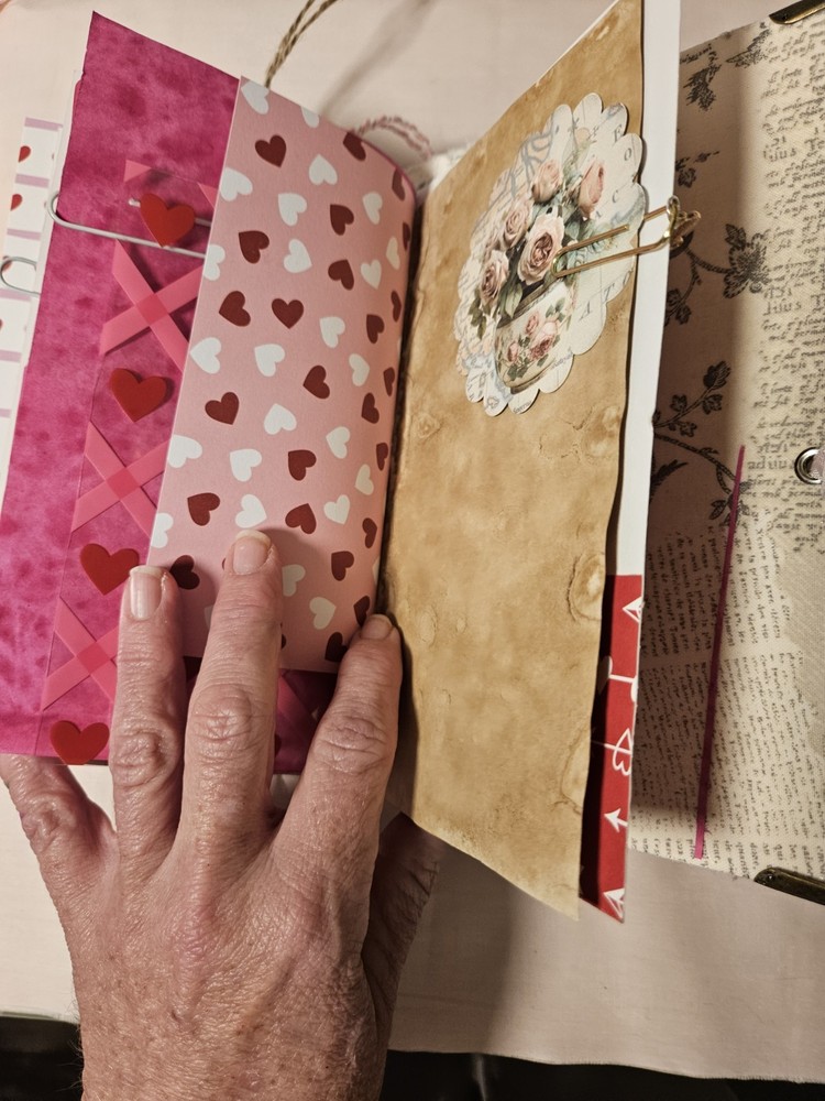 Handmade Valentine's Day Junk Journal/ Memory Keeper