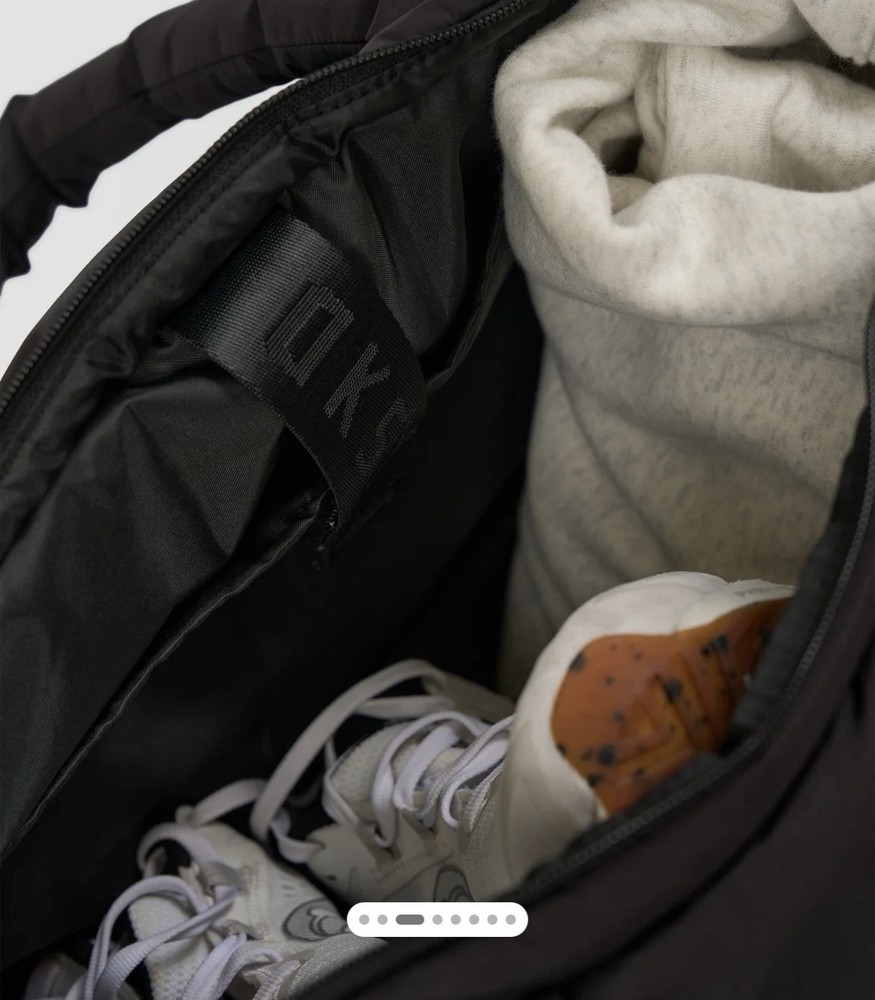 LSKD Puffer Duffle Bag Women's Size Medium Black