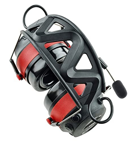 3M Pro-Comms Electronic Hearing Protector, Wireless Pro-Comms, Black/Red