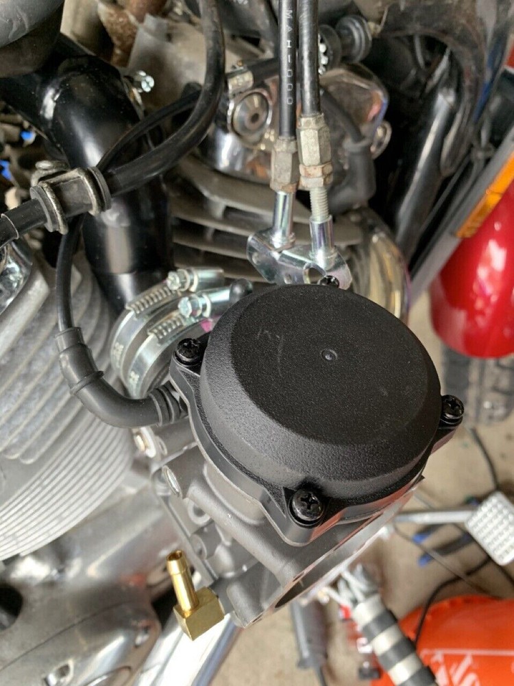 VT 1100 Shadow single carb manifold lowered (BLACK)