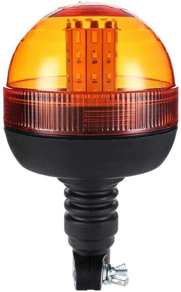 40 Led Beacon Warning Flashing Rotating Orange Flexible Din Pole Tractor Light E