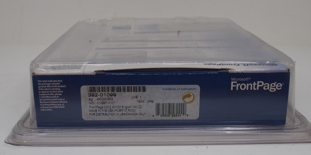 Microsoft Front Page 2002 For Windows Web Site Software