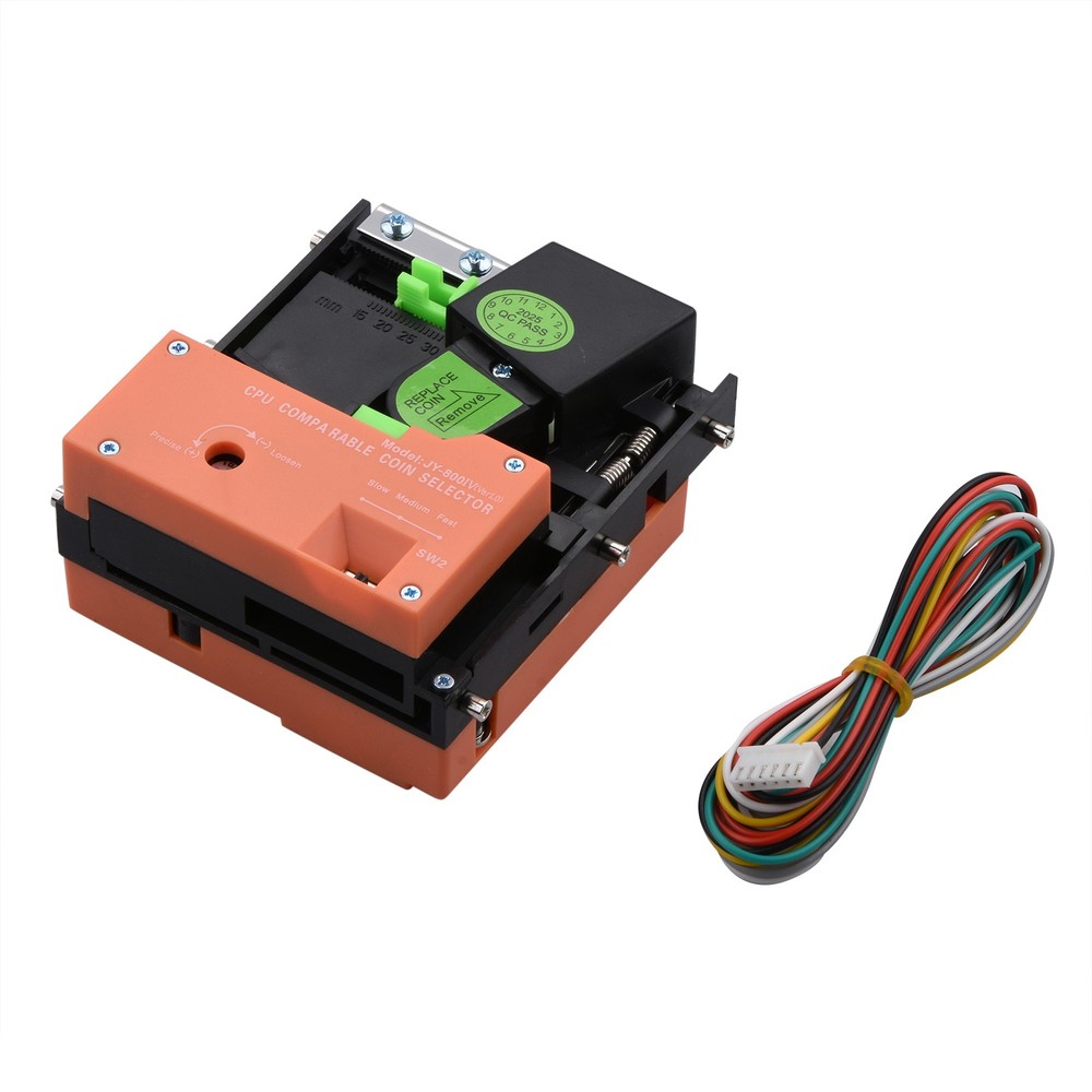 JY-800 CPU Comparable Coin Entry Selector Arcade Token Acceptor For Laundry Room
