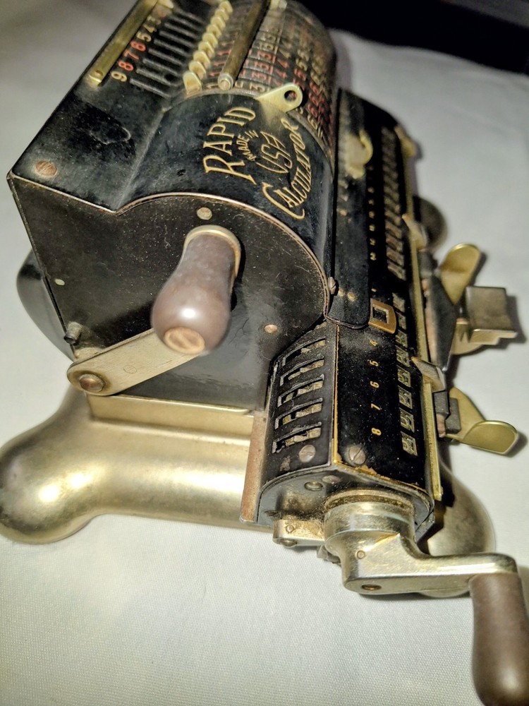 Vintage The Rapid Computer Co Adding Machine, 1800s