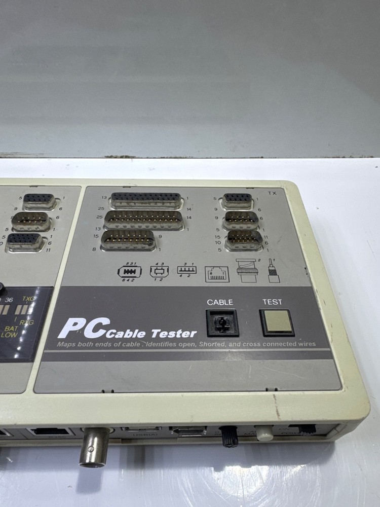 PC Cable Tester Maps both ends of cable Identifies open shorted