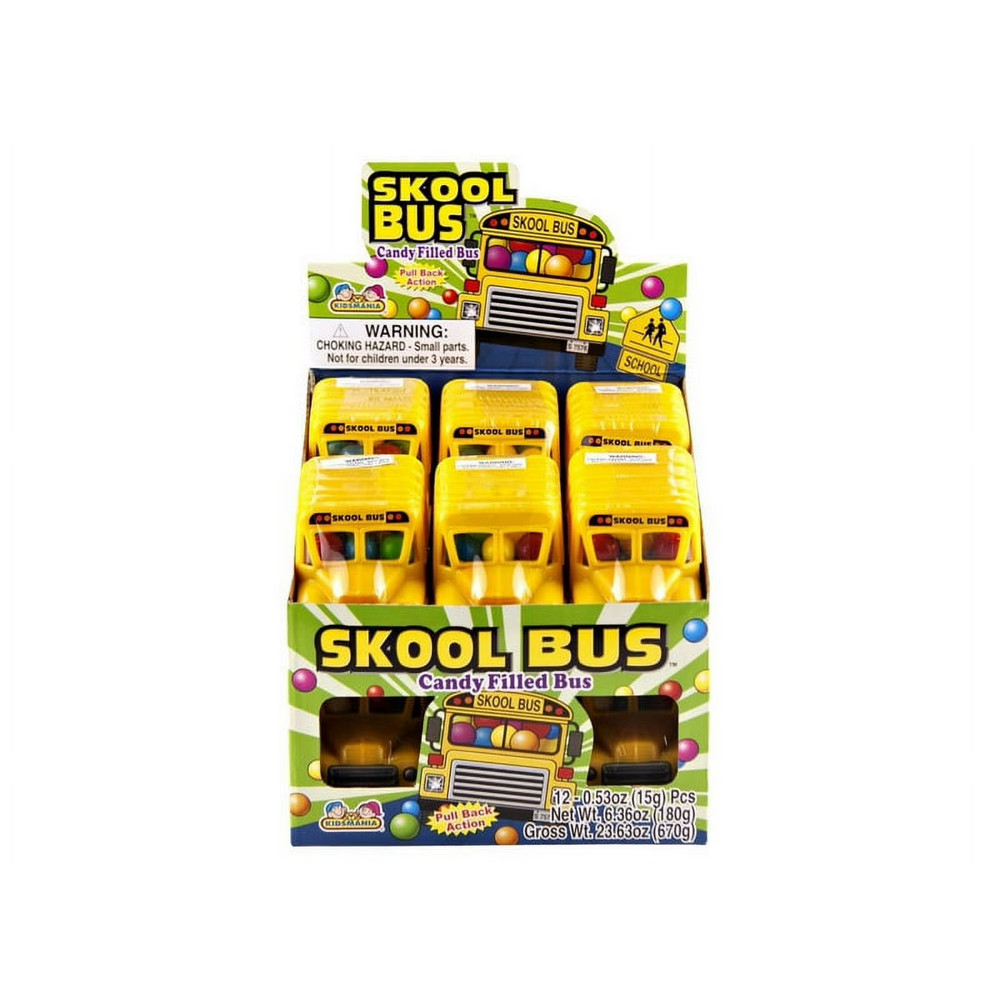 Kidsmania Skool Bus Candy 12ct