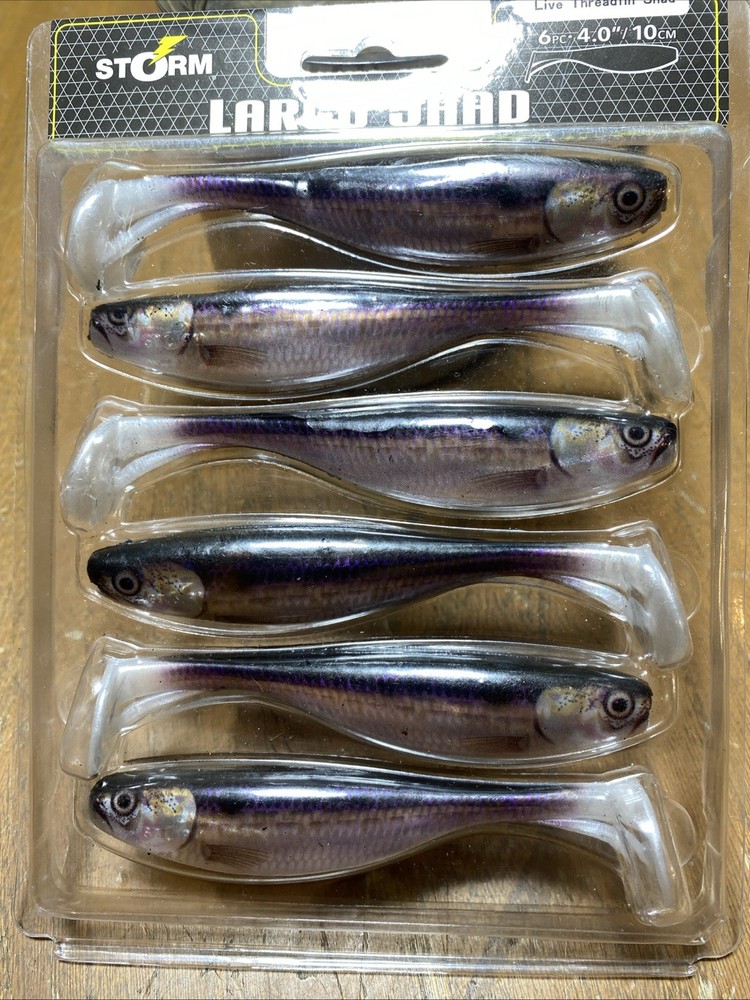 Storm Largo Shad Live Threadfin 4” 6pc