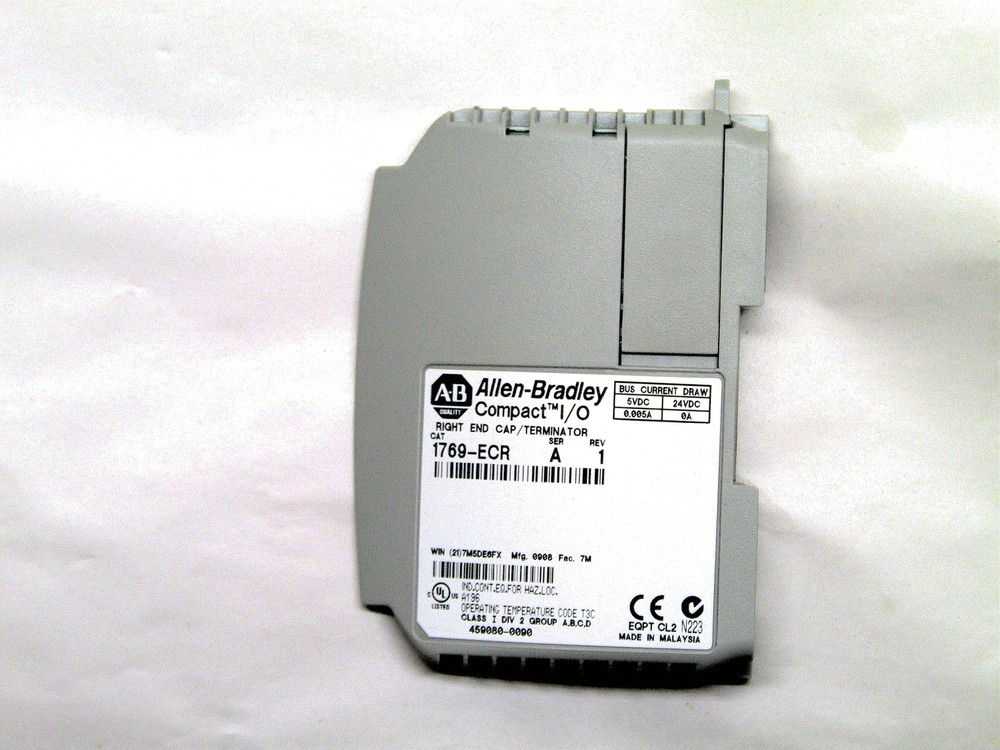 Allen Bradley 1769-ECR /A  REV1 CompactLogix Right End Cap/Terminator