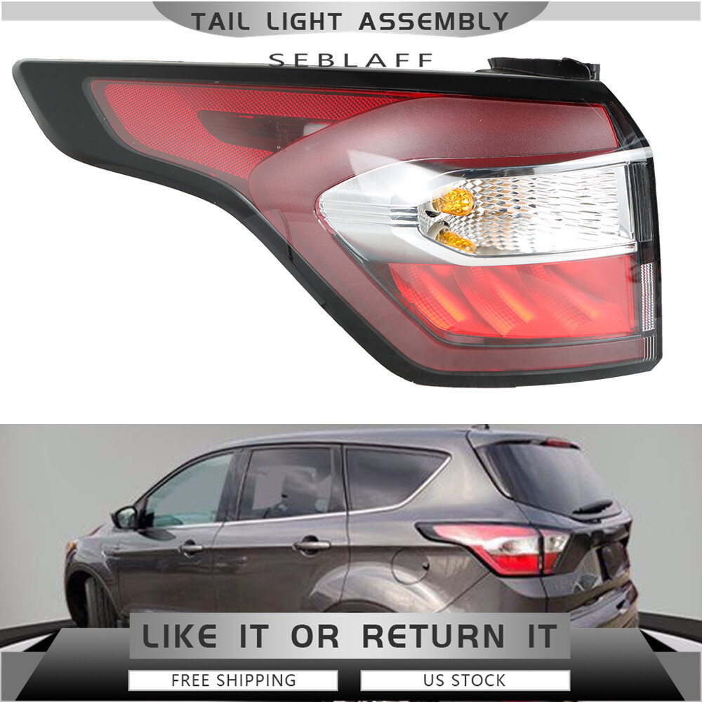 For 2017-2019 Ford Escape Kuga Left Side Outer Tail Light Brake Lamp Assembly
